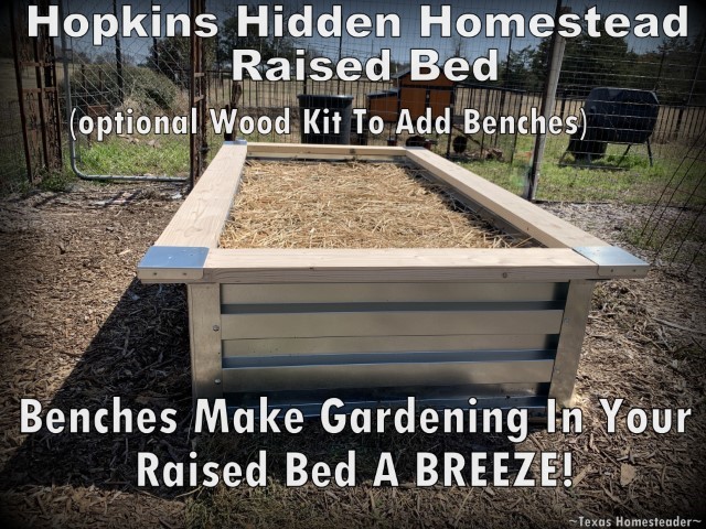 Hopkins Homestead έθεσε κρεβάτι με προαιρετικό κάθισμα από ξύλο κιτ #Texashomesteader